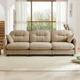 thumbnail image 3 of GAKMCIL 107" Loveseat Sofa, 3 Seater with Upholstered Large Size Deep Seat,Cloud Sectional Couches Chenille Fabric for Living Home, 3 of 13