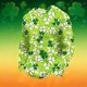 thumbnail image 1 of Ceisia Men's Loose Fit Waffle Knit Sweatshirt - St. Patrick's Day Floral Festive Print Green L Gifts, 1 of 5