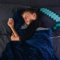 thumbnail image 2 of Density Comfort DCWB3648-5-GRYBLUMDC-WS 36 x 48 in. 5 lbs Kids Weighted Blanket Minky Cover - Navy & Gray, 2 of 4