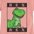 thumbnail image 3 of Toy Story 4 - Type Block Rex - Toddler & Youth Girls Short Sleeve Graphic T-Shirt, 3 of 5