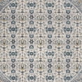 thumbnail image 4 of SAFAVIEH Madison Julian Floral Bordered Area Rug, Ivory/Navy, 6'7" x 6'7" Round, 4 of 5