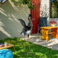 thumbnail image 6 of Crane Garden Statue Sculpture, Metal Heron Outdoor Decor, Yard Art Bird Decoy for Backyard Pond Patio Porch Lawn Decorations, 6 of 9