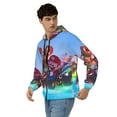 thumbnail image 4 of Lsque Mario for Mens Full-zip Hoodie, Zip-up Pullover Hooded Sweatshirt, Kangaroo Pocket Hoodie Ideal for Daily Wear, Travel, and Home-Medium, 4 of 8