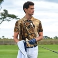 thumbnail image 3 of Logiee Musical Horse Vintage Collage Print Mens Polo Shirts,Mens Golf Polo Shirts,Short Sleeve Casual Polo Shirts for Men,Summer Fashion Beach Shirts-Small, 3 of 6