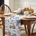 thumbnail image 3 of Thanksgiving Pumpkin Table Runner, Autumn Thanksgiving Kitchen Dining Table Decoration for Home Party Decor 13x108 Inches, 3 of 9