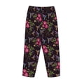 thumbnail image 3 of Lsque Flowers And Humming Bird1 Print Women's Pajama Pants, Lounge Pant - Comfortable Home Wear,Elastic Waistband, Stylish Design-Medium, 3 of 9