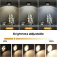 thumbnail image 4 of Behome 3 Pack Picture Lights, Magnetic Battery Operated Painting Light with 3 Color Temperatures and 5 Brightness, Remote Dimmable Timer Picture Frame Light for Art Painting, Art Display, 4 of 7