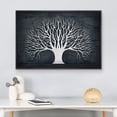 thumbnail image 3 of wall26 Framed Canvas Print Wall Art Dark Wood Panel Retro Vintage Forest Tree Silhouette Nature Wilderness Illustration Modern Art Farmhouse/Country for Living Room, Bedroom, Office - 16"x24&quo, 3 of 5