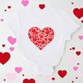 thumbnail image 1 of T-shirt Décontracté à Col Rond et Manches Courtes Imprimé Arbre de Noël pour Femmes, 1 of 1