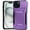 Purple, variant on For iPhone 15 Case Rugged Side Grip Sliding Rear Lens Cover + 2 Tempered Glass