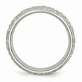thumbnail image 2 of Stainless Steel Brushed & Polished Textured 8mm Band Size: 8; for Adults and Teens; for Women and Men, 2 of 6