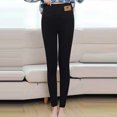 thumbnail image 3 of Leggings Térmicos Mujer Pantalones De Chándal Forrados De Invierno Leggings Térmicos De Algodón Deportivos Pantalones De Chándal De Lana Cálidos Pantalones De Ocio Elásticos De Cintura Alta con, 3 of 4