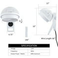 thumbnail image 3 of Simple Deluxe 7 inch Wall Mount Fan, 3 Speeds & 3 Modes, 15 Hours Timer, 60° Oscillating Circulating Fan, with Remote Control, Air Circulation Fan for Indoor Use, White, 3 of 9
