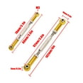 thumbnail image 1 of 6Pcs 88mm Aluminum, Push RodsTurnbuckle Rod Aluminum Alloy Push Alloy Adjustable RC Turnbuckle Linkage Accessories for RC Car Modelsred, 1 of 8