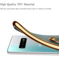 thumbnail image 3 of Designed for Samsung Galaxy S10 Plus / S10+ Case 6.4" Rotating Ring Holder Shock-Absorption Electroplated Frame Soft TPU Bumper Cover Phone Case - Gray, 3 of 7