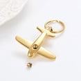 thumbnail image 5 of Airplane Cremation Keychain for Ashes Always In My Heart Urn Locket Cremation Jewelry Stainelss Steel Airplane Memorial Keepsake Keychain for Human Ashes Pet Ashes, 5 of 6