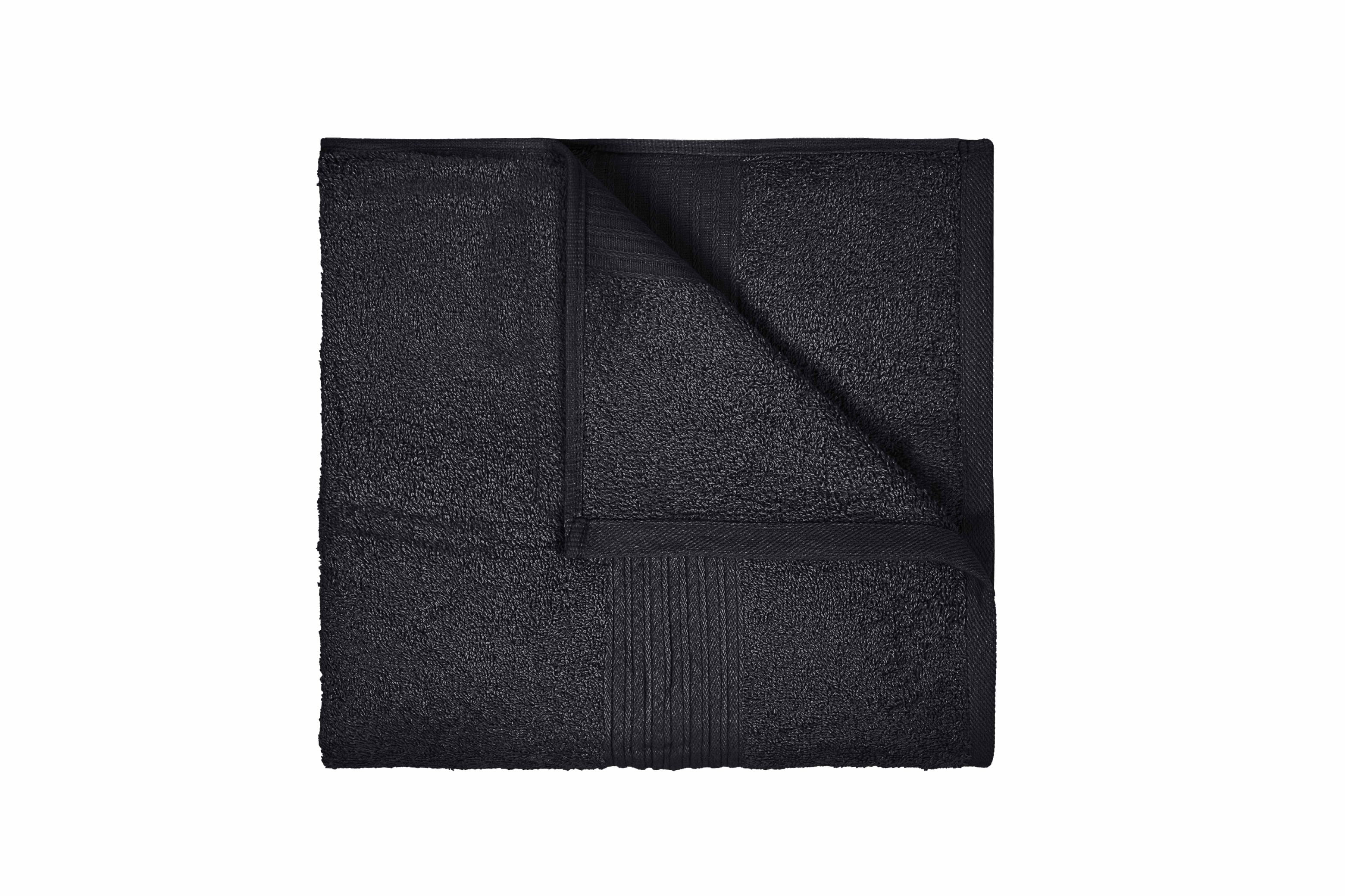 Dewall Maisons Supreme Black 2-Piece Cotton Bath Sheet Set - Ultra-Absorbent, Large 35" x 70" Size - Exceptional Softness And ComFort For Luxurious Bathing
