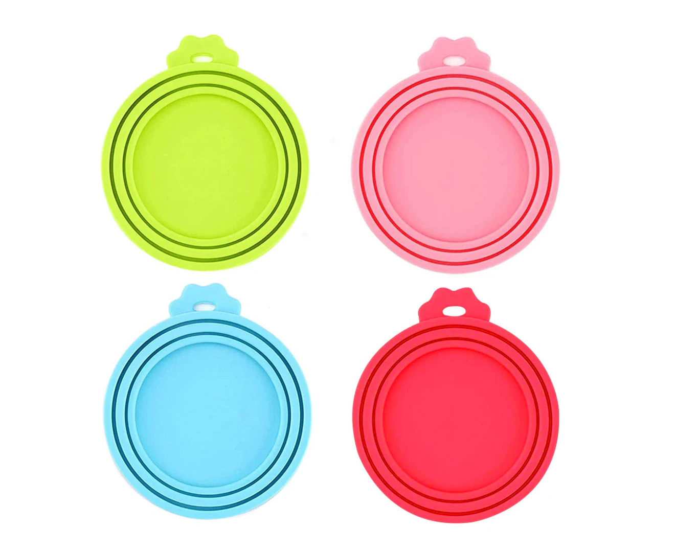 Tapas De Silicona Para Latas – Juego De 2 Tapas + 2 Cucharas, Ajuste Universal Para Comida De Mascotas O Humanos, Colores Gris Y Verde