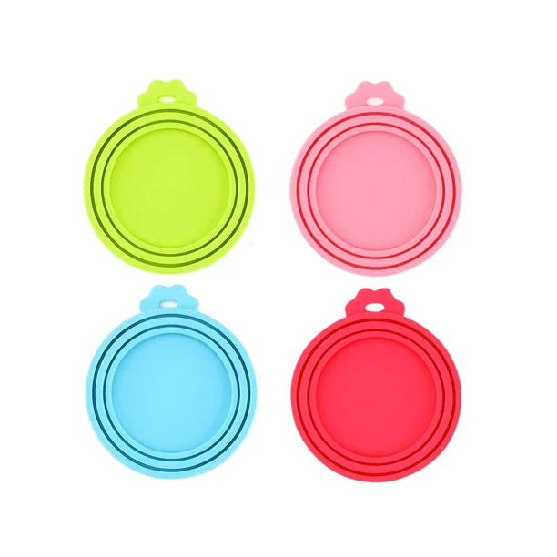 Tapas para latas de comida, tapas de latas de silicona para comida para perros y gatos, una tapa que se adapta a la mayoría de los alimentos enlatados para perros y gatos de tamaño estándar