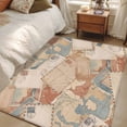 thumbnail image 4 of 3'x5' Area Rugs, Vintage Envelope Indoor Outdoor Area Rug for Living Room Bedroom, Abstract Art Travel Maps Washable Bathroom Rugs Kitchen Floor Carpet Mats Home Decor Aesthetic, 4 of 8