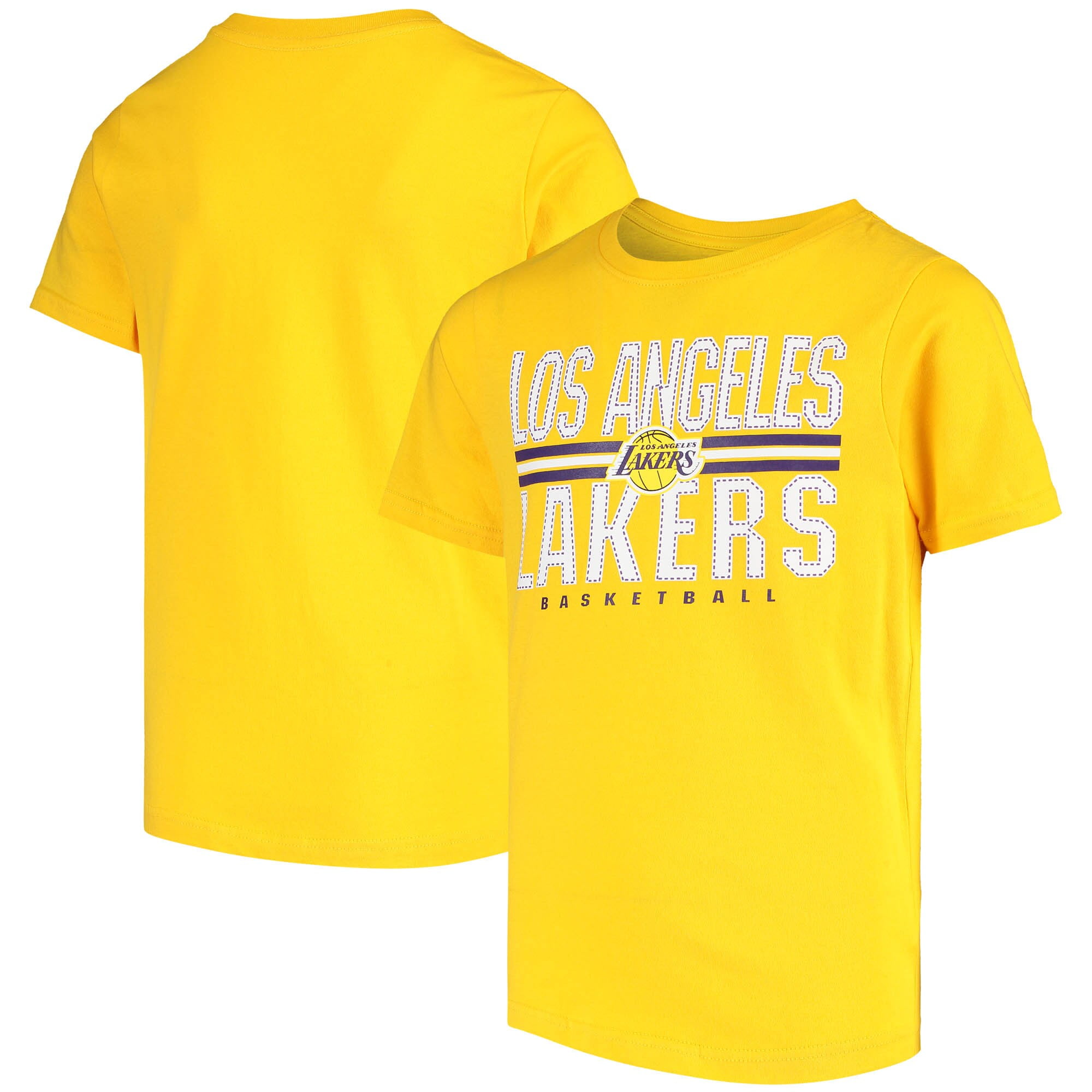 NBA - Youth Gold Los Angeles Lakers Lined T-Shirt - Walmart.com - Walmart.com