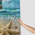 thumbnail image 3 of Orinice  Beach Shower Curtain, Summer Rustic Vintage Wood Ocean Quotes Words Fabric Decor Bathroom Curtains, Nautical Coastal Theme Shower Curtain Set with Hooks  69x72, 3 of 7