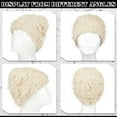thumbnail image 3 of Distressed Knitted Beanie Fuzzy Winter Hats Warm Beanies for Women Men, Unisex Snow Knit Cap Skull Cap, 3 of 6