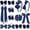 Navy, variant on Navy Blue School Hair Accessories Set 13 count Uniform Hair Bow Headband Clips Hair Ties Curly Korker Bows for Little School Girls (Navy)