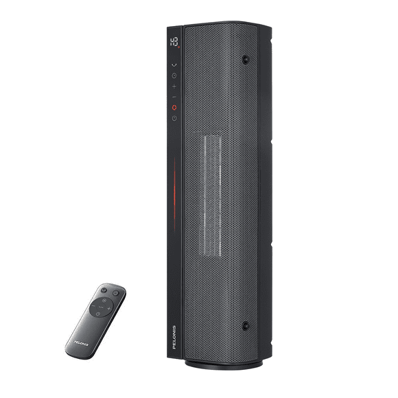 Pelonis 1500W Vertical and Horizontal Ceramic Tower Space Heater with Electric Remote Control