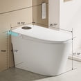 thumbnail image 3 of Smart Bidet Toilet with Heated Seat & Warm Air Dryer - Auto/Foot Flush, Adjustable Water Settings, Self-Cleaning Nozzle, Energy-Saving, 3 of 7
