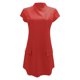 thumbnail image 5 of Vestido informal corto de manga corta liso y sexy de corte ajustado y cintura alta para mujer - Poliéster ligero, bolsillos, varias tallas, 5 of 5