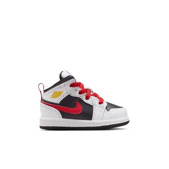 Toddler's Jordan 1 Mid BT Black/White-Speed Red (IM6564 010) - 4