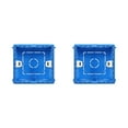 thumbnail image 1 of Bearachild Cableado Caja trasera Caja de enchufes Organización PVC Artesanía multicolor Contenedor de alambre Resistencia al desgaste Suministros para el Azul 2piezas Bearachild CBP149839, 1 of 6