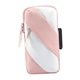thumbnail image 2 of Brazalete deportivo, brazalete para correr, funda para teléfono, bolsa para correr rosa blanco, 2 of 9