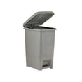 thumbnail image 3 of Slim 2.5-gallon Step on Trash Can with Lid. –  Space Savor Trash Can Good for Dorm Room, Kitchen, Bathroom, or Office, Keeps the Room Neat and Clean. Cream Color. By Superio., 3 of 5