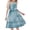Blue, variant on PIWHJQK Girls Casual Dresses Print Sleeveless Bohemian Sunflower Dress For Girls Summer Dress Sundress