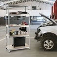 thumbnail image 2 of Costway 4 PCS 5-Tier Metal Storage Shelves 73'' Garage Rack W/Adjustable Shelves Silver, 2 of 10