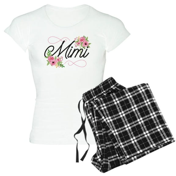 CafePress - Mimi Pajamas - Women's Short Sleeve Print T-Shirt and Pants Light Cotton Pajama Set