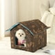 thumbnail image 1 of Fiudx Tienda de Campaña para Mascotas, Incluye Almohadilla Autocalentable, Refugio Impermeable y Aislante, Portátil para Uso En Interiores y Exteriores, Ideal para Gatos, Perros y Conejos, 45 X 43 X, 1 of 6