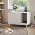 thumbnail image 2 of Homall Hidden Cat Litter Box Enclosure with Scratching Mat Multi-Functional Cat Litter Box Wooden Cat Washroom Furniture, 2 of 7