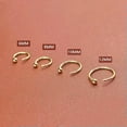 thumbnail image 6 of GKNET Womens Silver Gold Small Round Open Huggie Hoop Earrings Surgical Steel 2Pcs-10mm-Silver, 6 of 9
