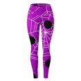 thumbnail image 4 of Gibobby Running Pantalones deportivos Yoga Leggings con estampado Halloween para mujer Leggings elásticos pantalones casuales botas pantalones（Azul， M), 4 of 5