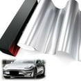 thumbnail image 1 of PET Liner Vinyl Super Gloss Metallic GT Silver Automotive Wrap Car Vehicle Bubble Free Air Release, 1 of 8
