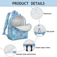 thumbnail image 4 of Blue Dog Paw Footprint Backpack for School,Cute School Bag,Schoolbag with Adjustable Shoulder Straps & Padded Back,15.25"x11.5"x5.25", 4 of 6