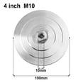 thumbnail image 4 of 4Inch Backer Pad Diamond Polishing Pad Aluminum Base Backing Holder for M14 M10 4Inch M10, 4 of 9
