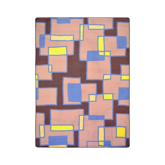 Kid Essentials - Teen Area Rugs Outside the Box, 5'4" x 7'8", Grape