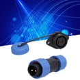 thumbnail image 4 of Conector Impermeable, 250V 20A Contacto De Cobre Chapado En Oro Enchufe Industrial De Uso Amplio De 2 Pines Para Equipos, 4 of 7