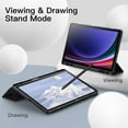 thumbnail image 6 of JETech Case for Samsung Galaxy Tab S9 11 Inch with S Pen Holder, Soft TPU Tri-Fold Stand Protective Tablet Cover, Support S Pen Charging, Auto Wake/Sleep (Black), 6 of 6
