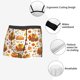 thumbnail image 3 of Balery Thanksgiving With Turkey Calzoncillos bóxer para hombre, ropa interior de algodón suave y transpirable con cinturilla de nailon-Large, 3 of 5