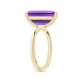 thumbnail image 3 of ANGARA Natural 6.5 Ct. Amethyst Solitaire Ring in 14K Yellow Gold for Women (Ring Size: 6.5), 3 of 10